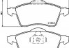 Тормозные колодки, дисковый тормоз (набор) HELLA 8DB355008011 (фото 2)