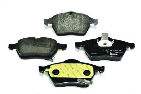 Гальмівні колодки, дискове гальмо (набір) HELLA 8DB355008041