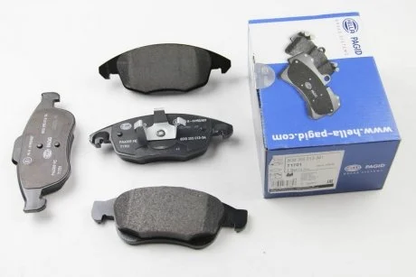 Фото колодки гальмівні дискові комплект; передн. HELLA 8DB355013341 Колодки гальмівні дискові комплект; передн. HELLA 8DB355013341