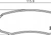 Тормозные колодки, дисковый тормоз (набор) HELLA 8DB355016831 (фото 2)