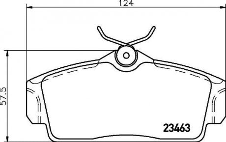 Тормозные колодки, дисковый тормоз (набор) HELLA 8DB355018441