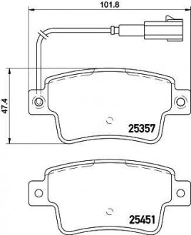 Тормозные колодки.) HELLA 8DB355019801