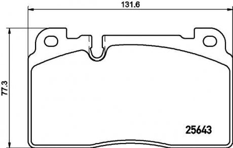 Тормозные колодки дисковые T2213 HELLA 8DB355020241