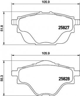 Гальмівні колодки (набір) HELLA 8DB355021001 (фото 1)