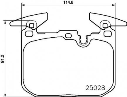 Гальмівні колодки (набір) HELLA 8DB355021271