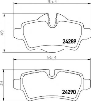 Klocki ham. tył MINI HELLA 8DB355031791