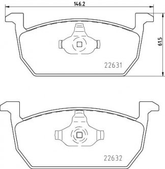 Klocki ham. prz. AU SE SK VW HELLA 8DB355032951