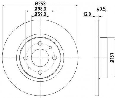 Тормозной диск HELLA 8DD355101621