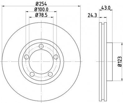 Тормозной диск HELLA 8DD355105631