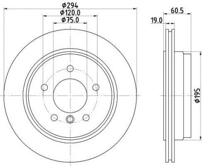 Тормозной диск HELLA 8DD355112271