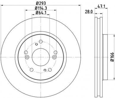 Тормозной диск HELLA 8DD355115941