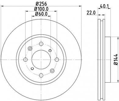 Тормозной диск HELLA 8DD355117371