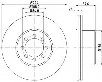 Тормозной диск HELLA 8DD355117481