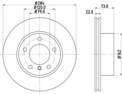 Тормозной диск HELLA 8DD355118031