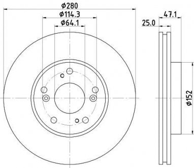 Тормозной диск HELLA 8DD355118191