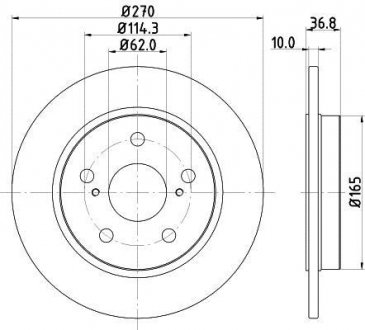 Диск тормозной 54640PRO HELLA 8DD355118971