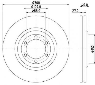 Тормозной диск HELLA 8DD355125231