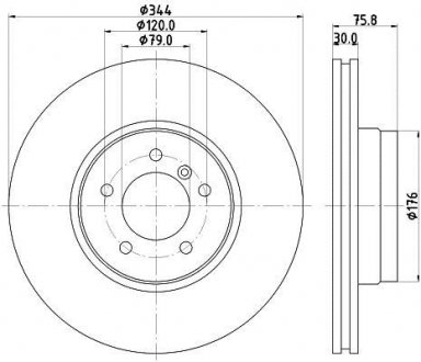 Тормозной диск HELLA 8DD355128381