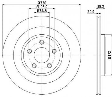 Тормозной диск HELLA 8DD355128971