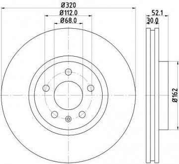 Тормозной диск HELLA 8DD355129231