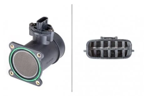 Витратомір повітря (5 pin, модуль) BMW 5 (E60), NISSAN ALMERA II, ALMERA TINO, PRIMERA 1.5-3.0D 06.96-03.10 HELLA 8ET358095011
