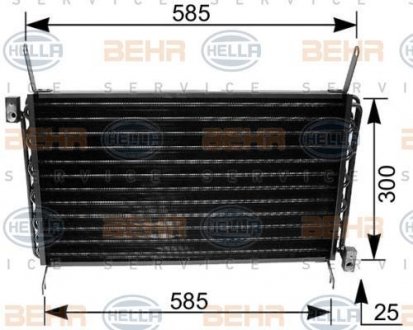 Радиатор кондиционера HELLA 8FC351035671