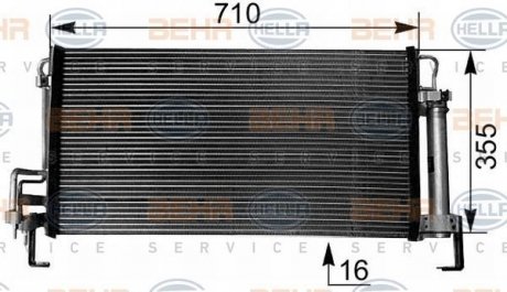 Радіатор кондиціонера HELLA 8FC351038791