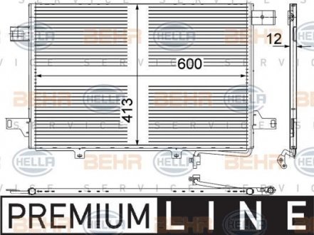 Радиатор кондиционера HELLA 8FC351303431