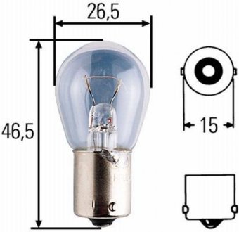 Автолампа (BA15s) тип R 12V/18W HELLA 8GA002072121 (фото 1)