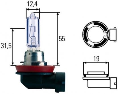 Автолампа WHITE LIGHT UP TO 300h, UP TO 4200 KELVIN HELLA 8GH008357181 (фото 1)