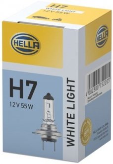 Лампа 12V H7 55W PX26d WHITE 4200K HELLA 8GH223498131