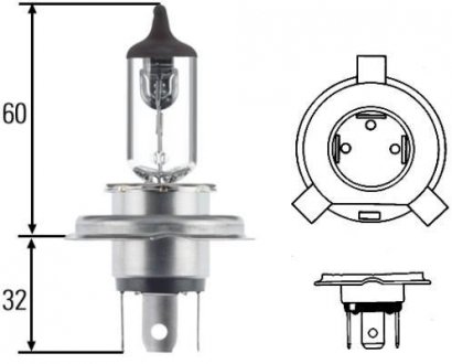 Фонарь накала, основная фара, Фонарь накала, основная фара HELLA 8GJ002525251