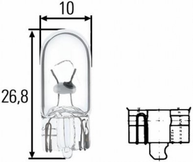 Автолампа безцокольная HELLA 8GP003594251