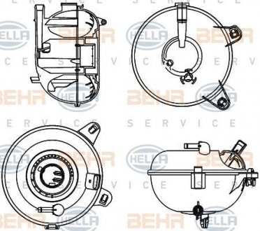 Компенсаційний бак AU/SE/SK/VW HELLA 8MA376702464