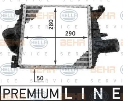 Інтеркулер MB Vito 638 2.2 CDI 99- HELLA 8ML376724121
