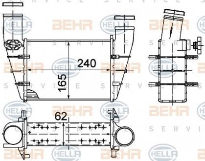Інтеркулер HELLA 8ML376727581