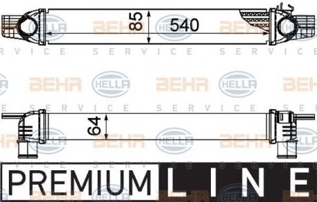 Радіатор наддуву HELLA 8ML376746531