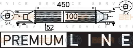 Интеркулер HELLA 8ML 376 755-731