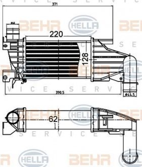 Теплообменник HELLA 8ML376988404