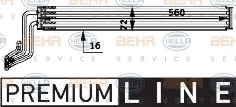 Радіатор мастила HELLA 8MO376726281