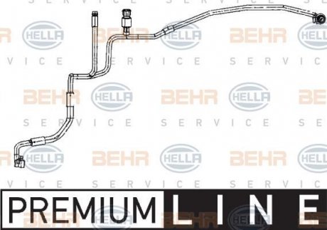 Трубопровод высокого давления, кондиционер HELLA 9GS351338271
