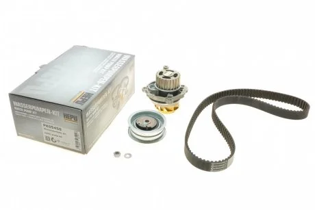 Фото комплект ременя ГРМ з помпою води HEPU PK05450 Комплект ременя ГРМ з помпою води HEPU PK05450