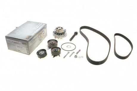 Фото комплект ременя ГРМ з помпою води HEPU PK05743 Комплект ременя ГРМ з помпою води HEPU PK05743