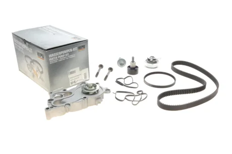 Комплект ГРМ, пас+ролик+помпа HEPU PK06651