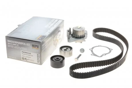 Фото комплект ременя ГРМ з помпою води HEPU PK08410 Комплект ременя ГРМ з помпою води HEPU PK08410