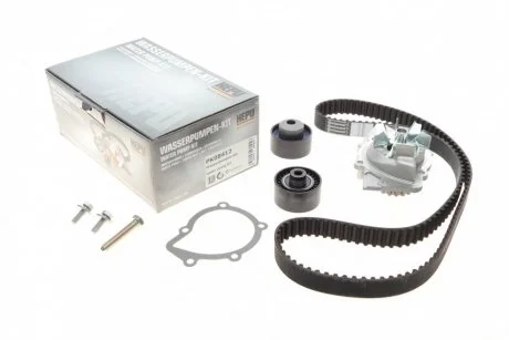 Фото комплект ременя ГРМ з помпою води HEPU PK08412 Комплект ременя ГРМ з помпою води HEPU PK08412