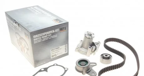 Фото комплект ременя ГРМ з помпою води HEPU PK77660 Комплект ременя ГРМ з помпою води HEPU PK77660