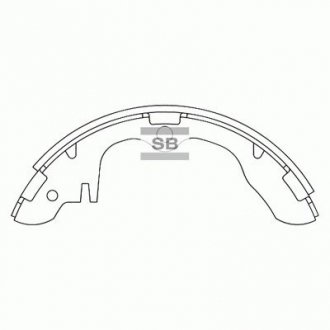 КОЛОДКИ ТОРМ ЗАДН БАРАБАН Hi-Q (SANGSIN) SA019