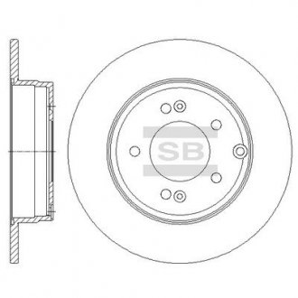 Диск гальмівний SANGSIN Hi-Q (SANGSIN) SD1099