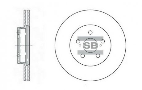 Диск гальмівний SANGSIN Hi-Q (SANGSIN) SD4001